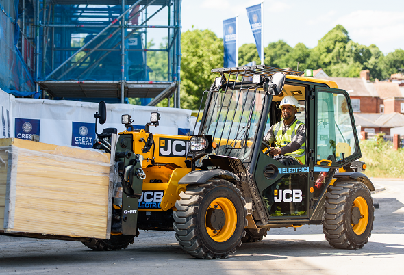 Forklift at Crest Nicholson development