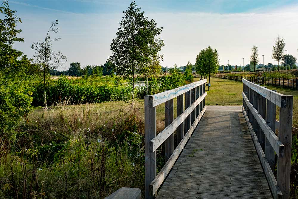 Bridge walk on a new build crest development