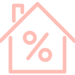 House icon with percentage