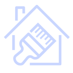 House with paint brush icon