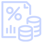 Document with tick and percentage icon 