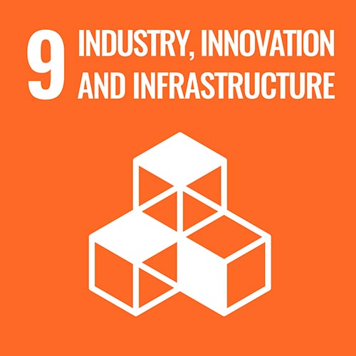 Industry, innovation and infrastructure icon image