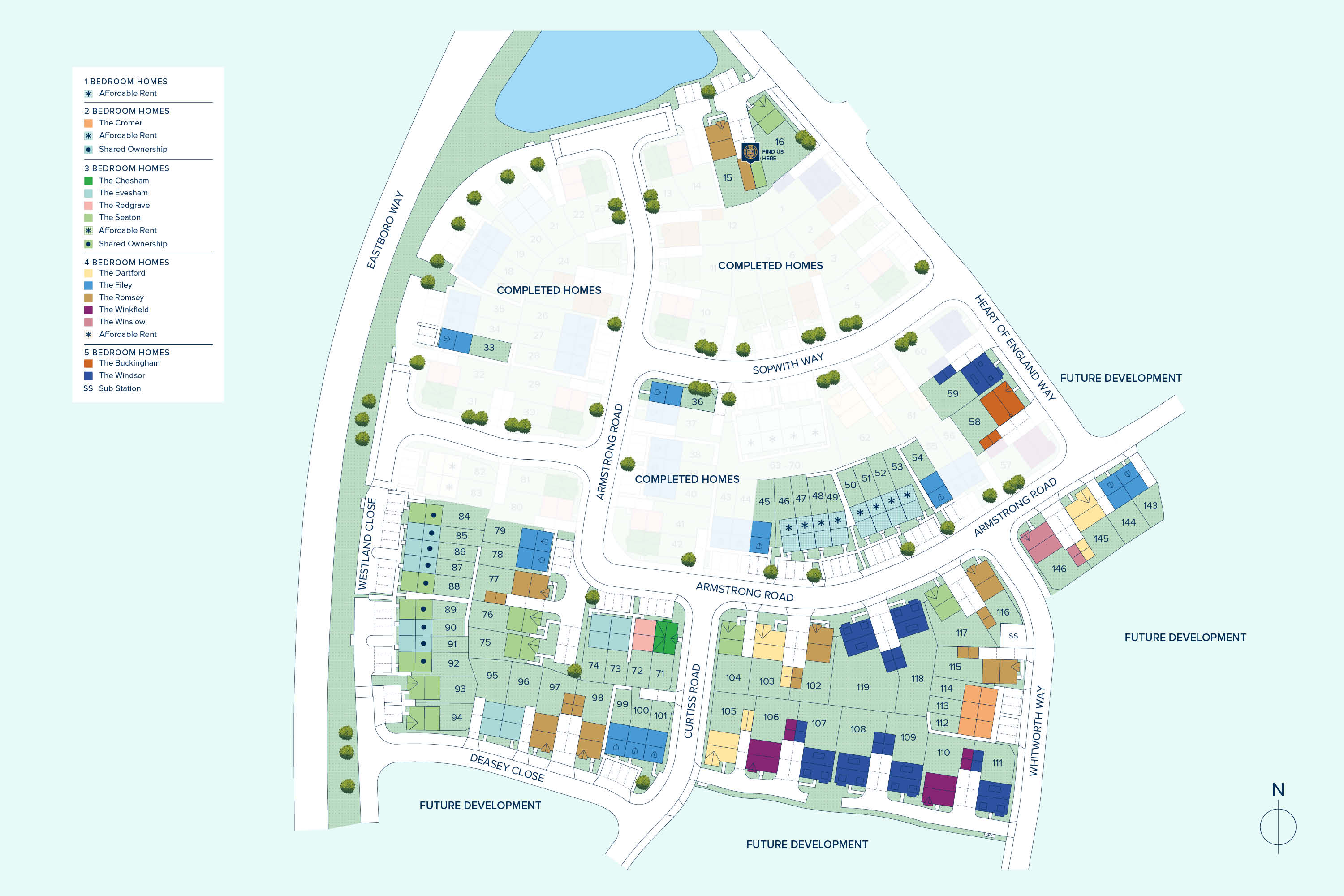 Sketchley Gardens plan